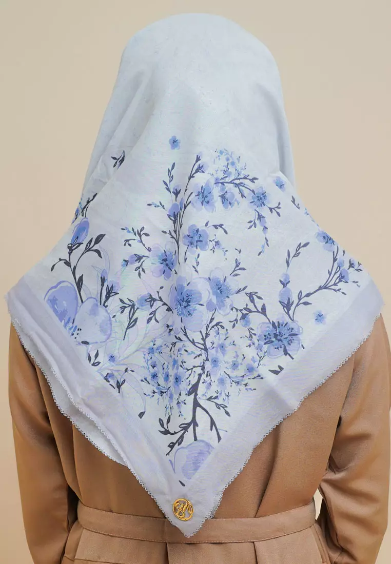 Big Ben Signature Square Voile Scarf Mist