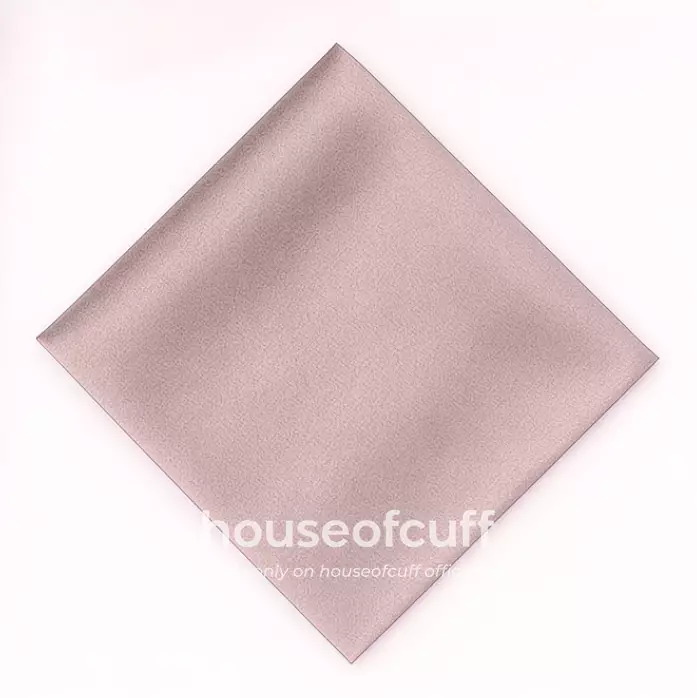 Houseofcuff dasi panjang dasi kupu pocket square satin Dusty Ungu