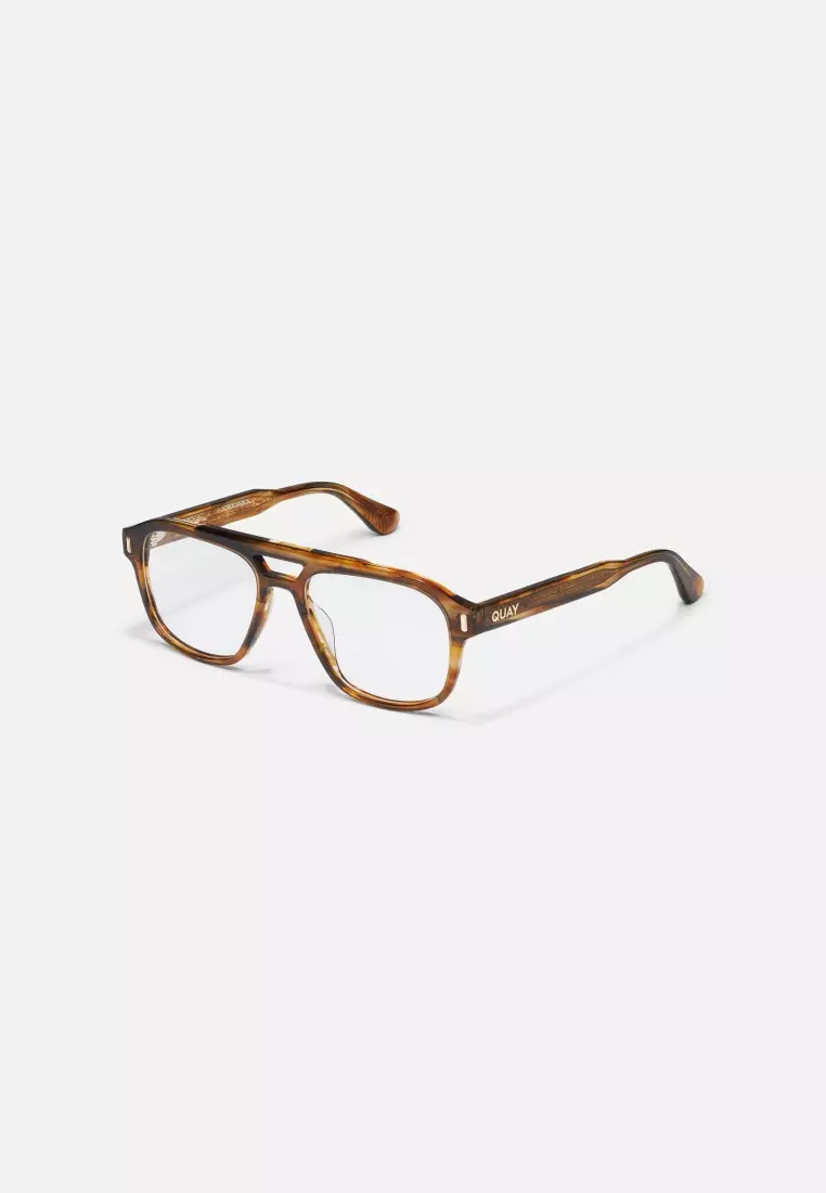 QUAY Spin Off Optical Eyeglasses - Coffee Swirl