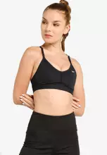 Nike indy mesh-trimmed dri-fit sports bra - yellow