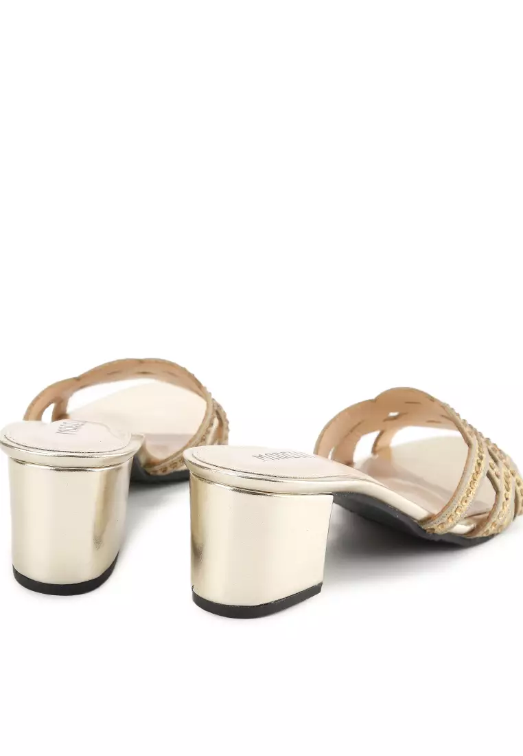 Cherish Sandal wanita Pesta Kondangan - Gold