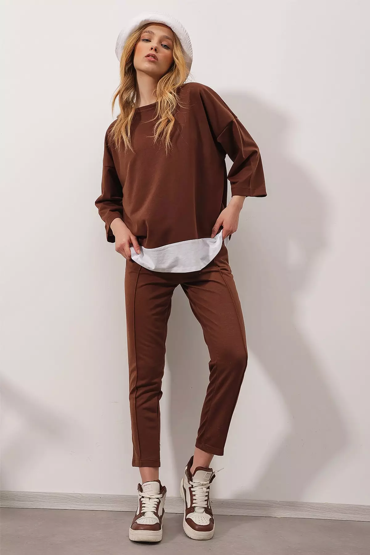 Layered T-Shirt with Pants Set