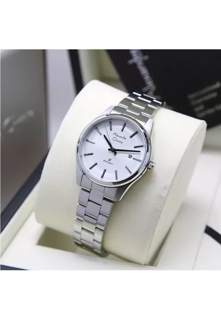 ALEXANDRE CHRISTIE AC 1027 SILVER WHITE LADY STEEL LDBSSSLBA