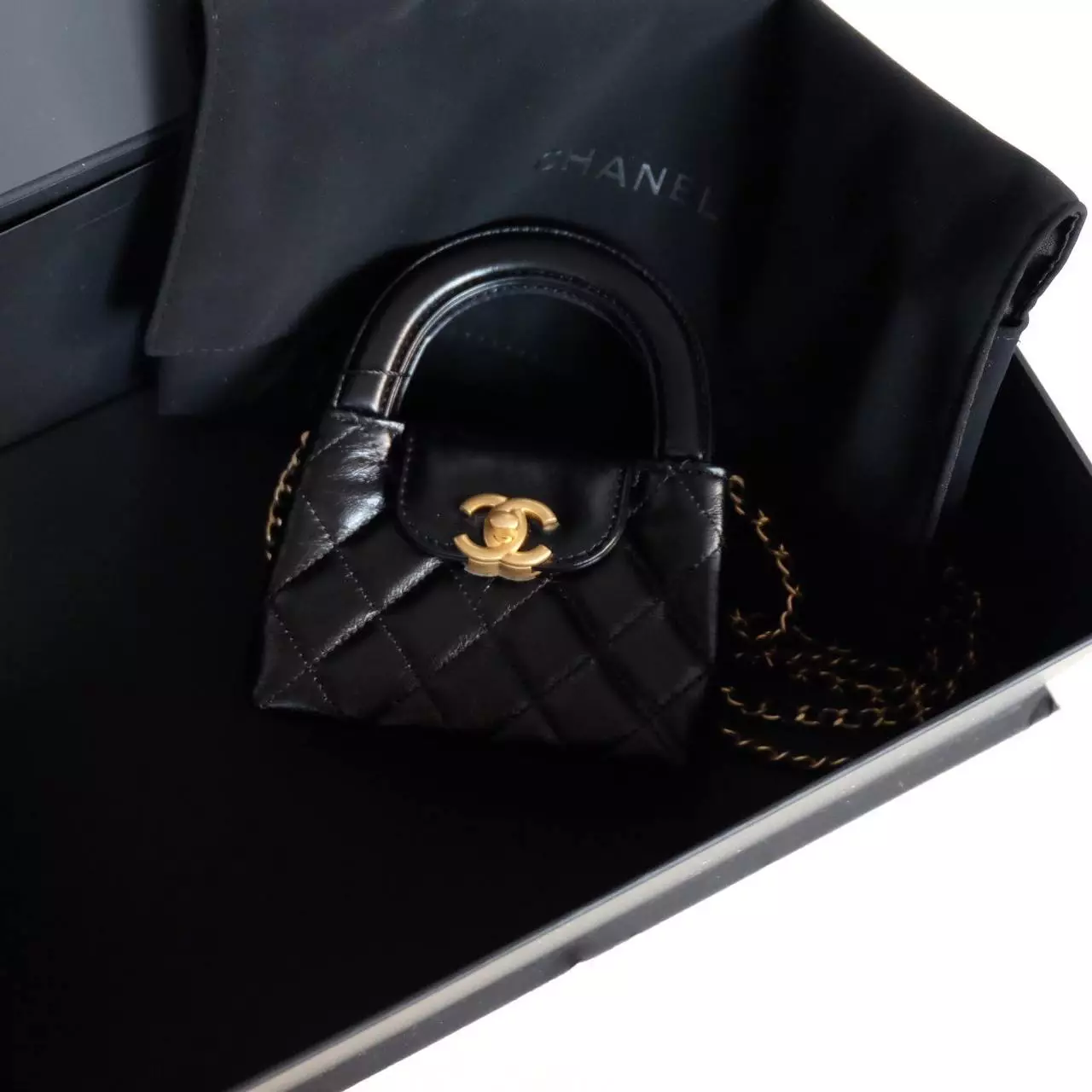 Micro Kelly Black GHW