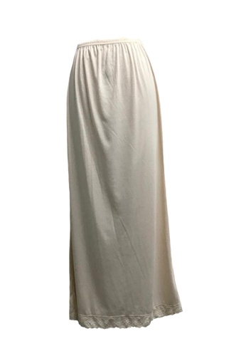 Modernform International beige Petticoat Long Skirt (M918A) FF3EBAABCDFFC7GS_1