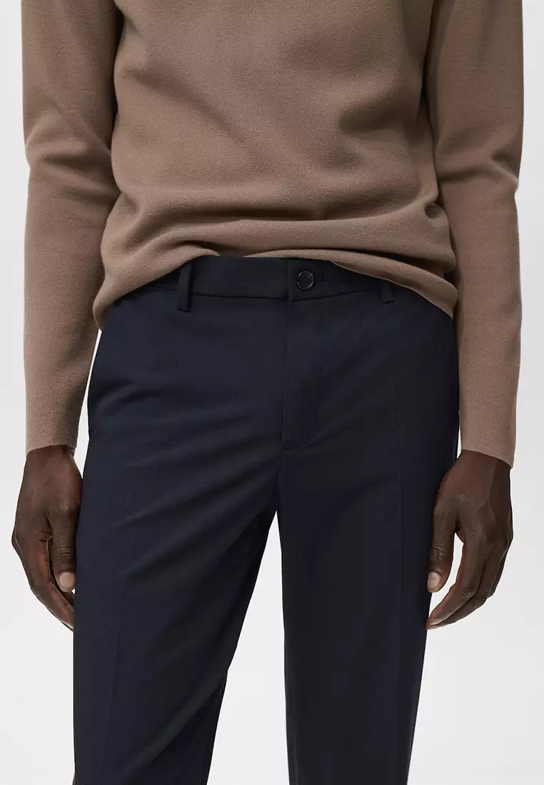 Bologna Slim-Fit Comfort-Stretch Trousers