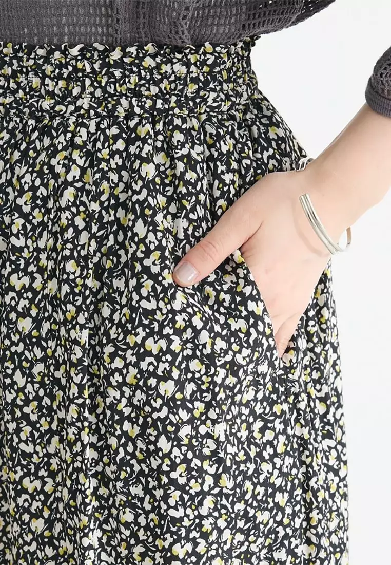 Green Parks - Oshibe Pattern Wide Pants