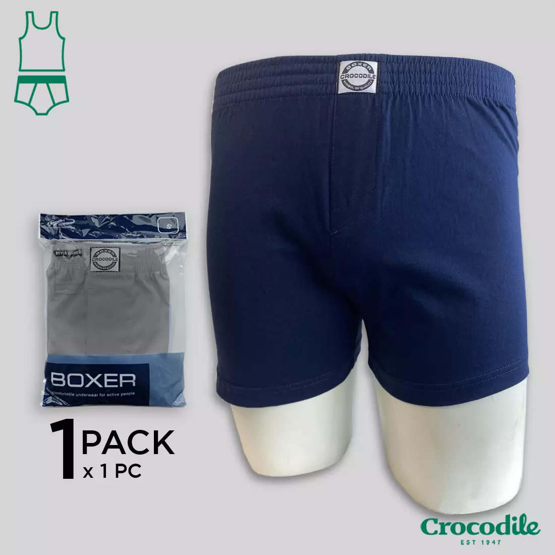 Crocodile Boxer 538-0007 - 1 Pack - Original