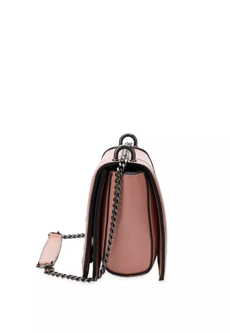 Women's Chain Shoulder Bag / Sling Bag / Crossbody Bag - Pink