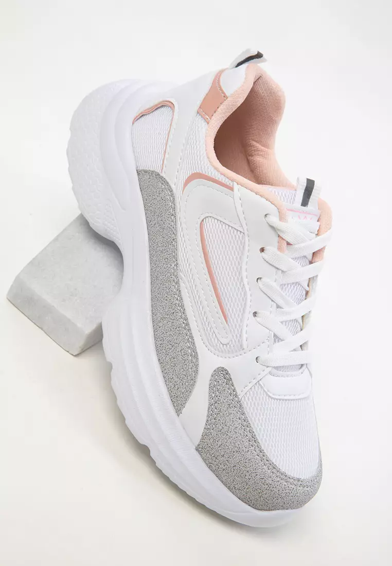 White-Powder Women's Sneaker 20413