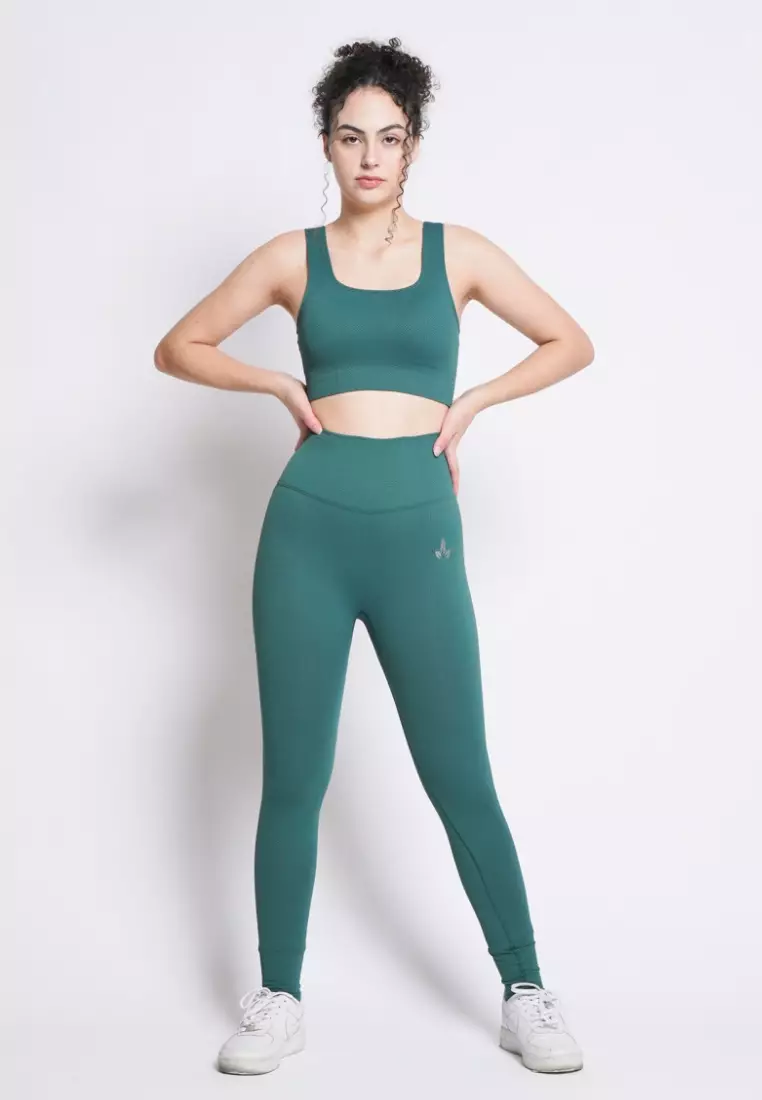 Athena Collection: Premium Seamless Padded Square Neck Sports Bra