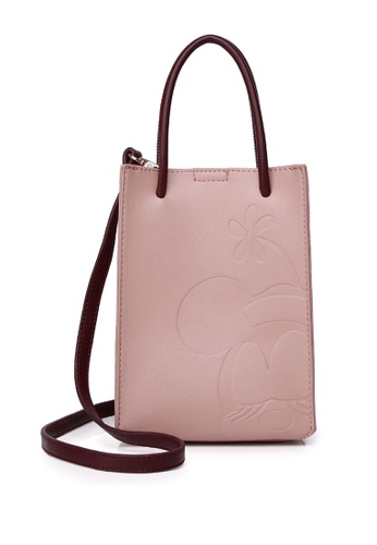 Milliot & Co. pink Disney Minnie Be Happy Mini Sling Bag E47B8AC5B57324GS_1