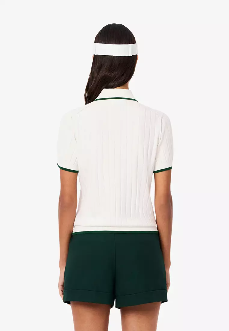 Short Sleeved Polo Collar Golf Sweater