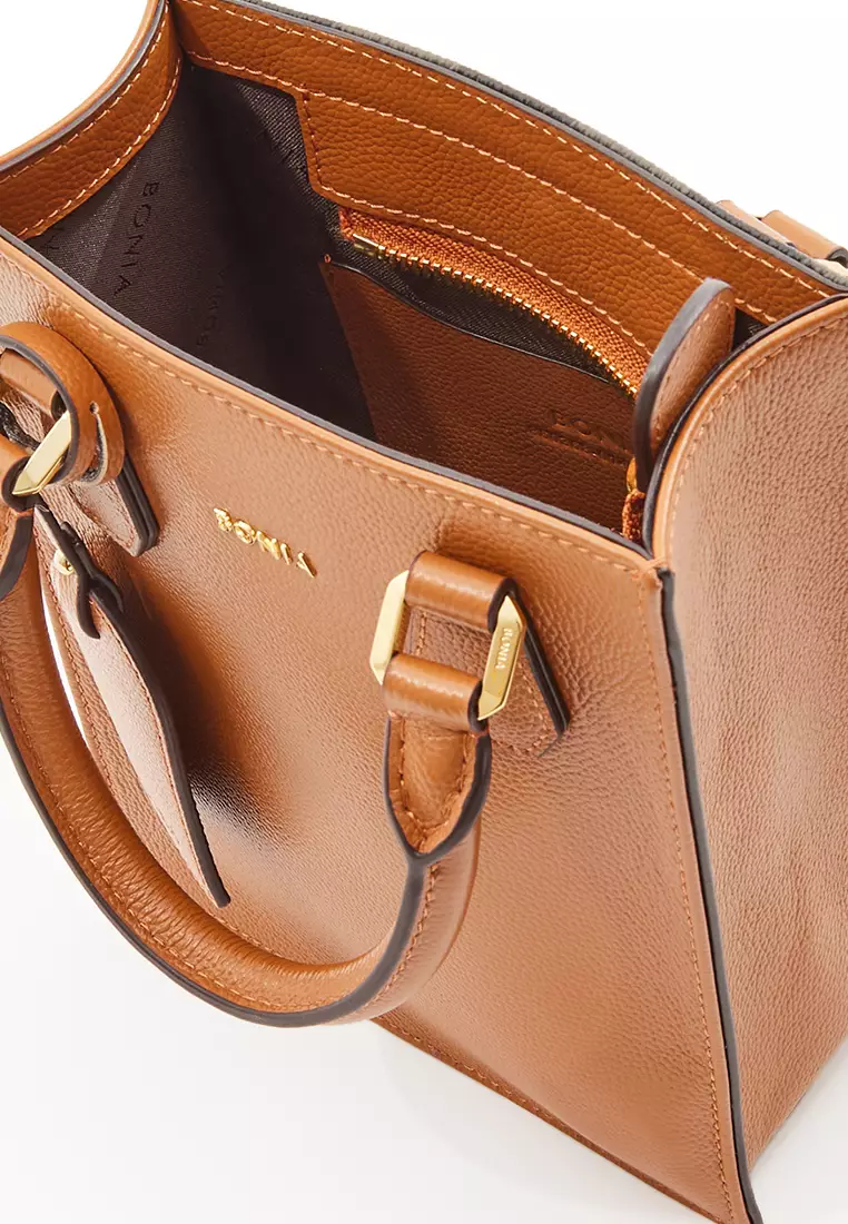 Rust Gladiosa Monogram Mini Tote Bag