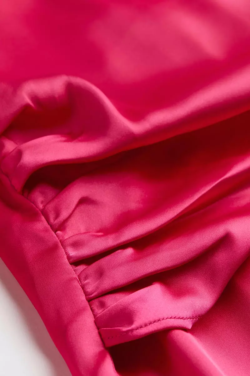 Buy H&M Draped satin dress 2026 Online | ZALORA