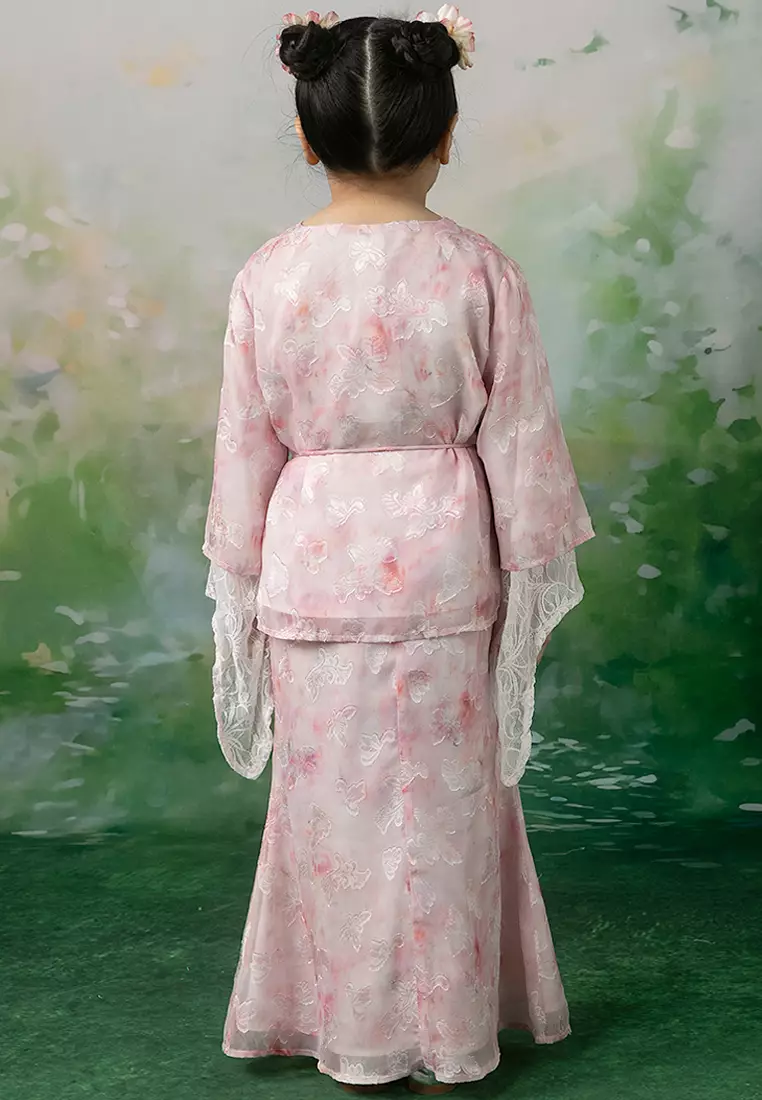 Elena Recycled Polyester Kebaya with Belt Set