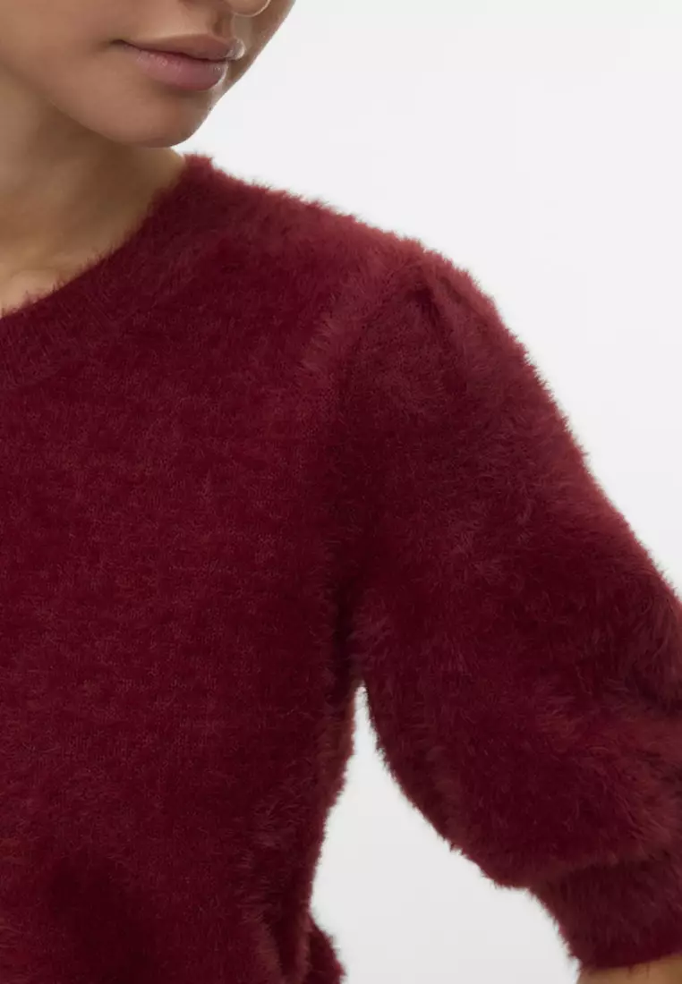 Half Sleeve Crew Neck Sweater