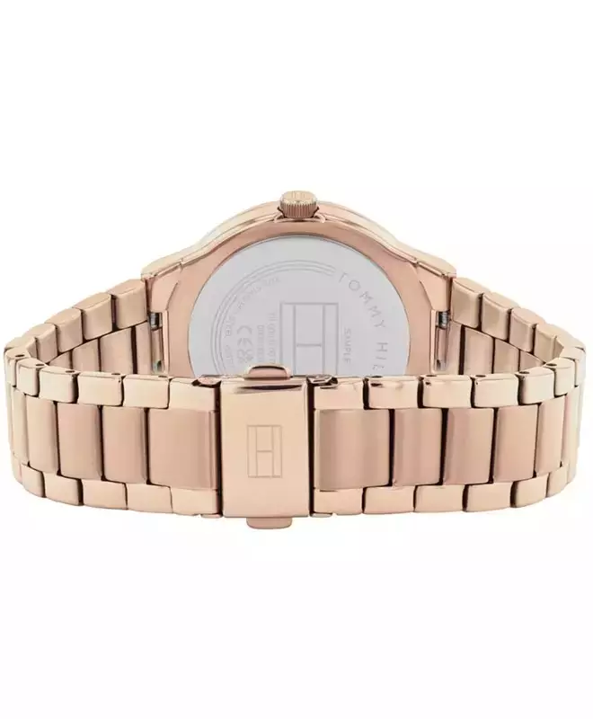 Women Ladies Stainless Steel Gold Strap