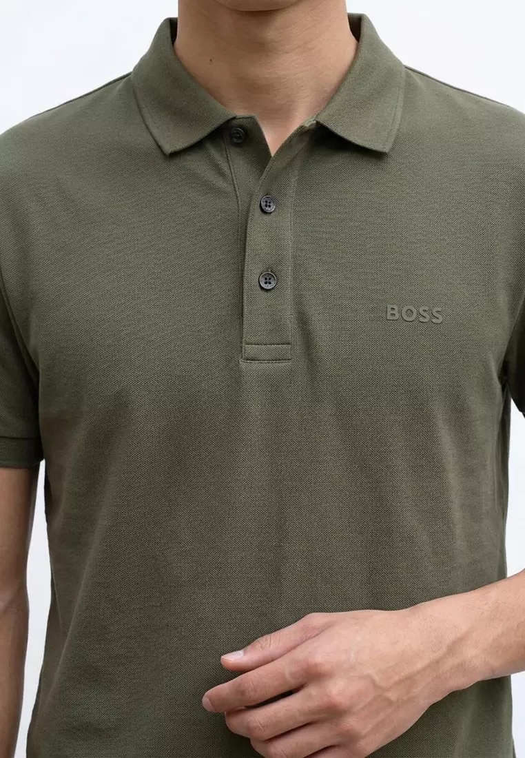 Interlock Cotton Slim Fit Polo Shirt - BOSS Business