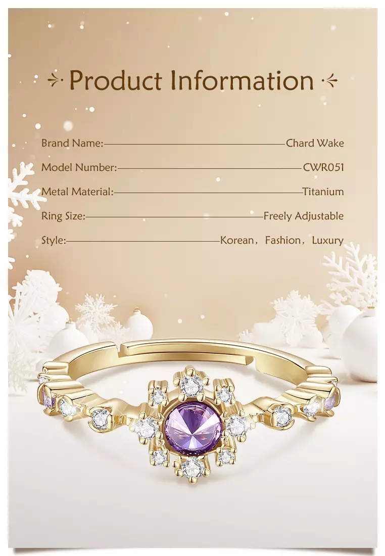 Cincin Wanita Korea Elegan Perhiasan Original Free Size Zircon 5A Cincin Cewek Berlian Rings