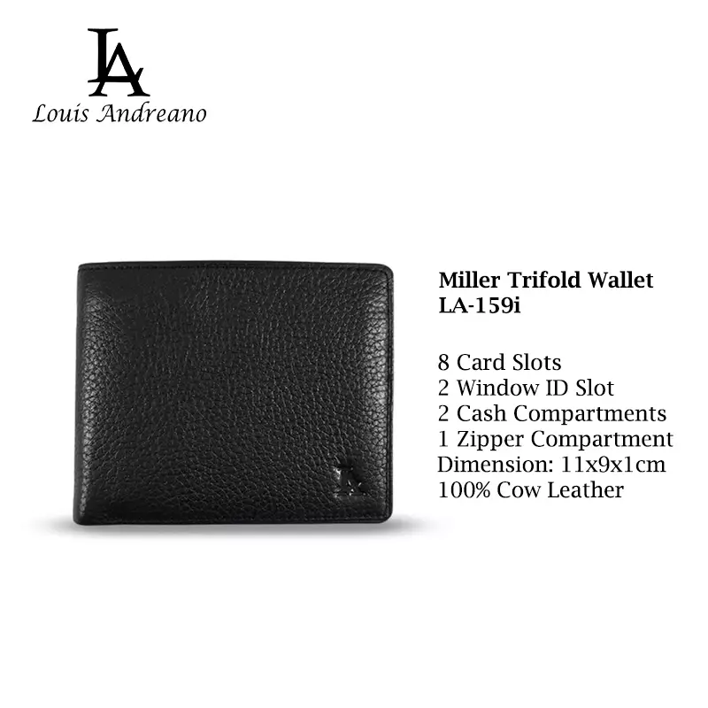 Gift Set Dompet dan Ikat Pinggang Casual Louis Andreano 159-553