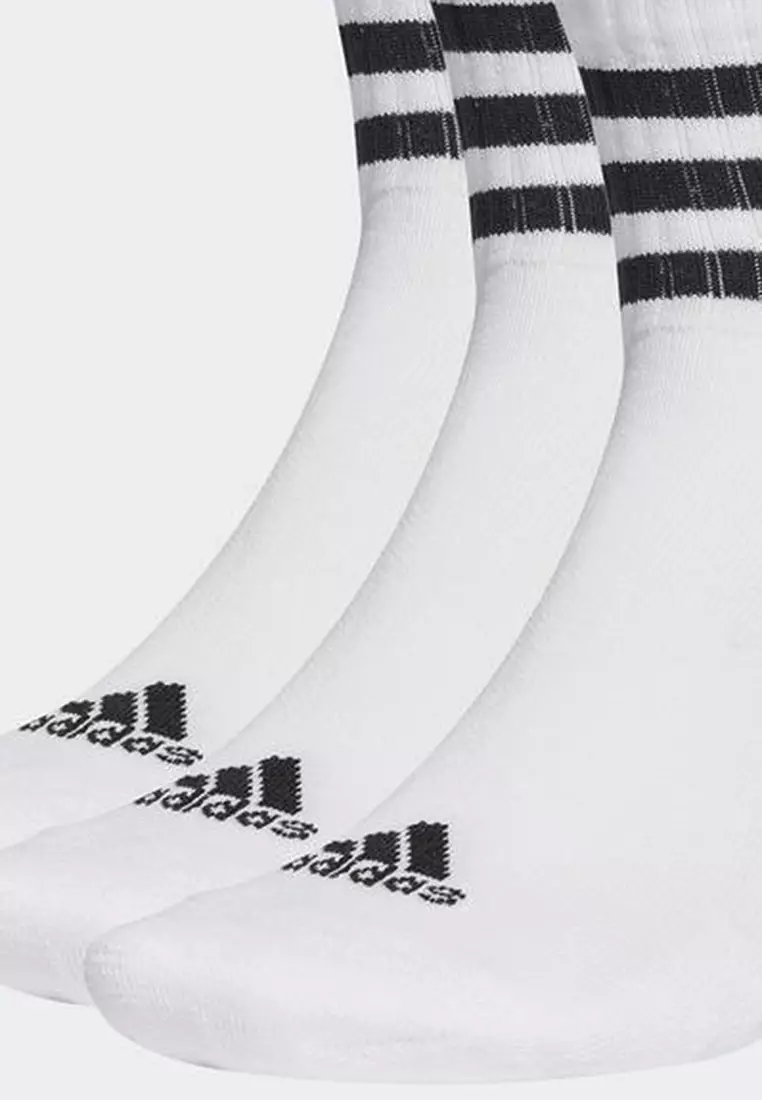 3-Stripes Cushioned Sportswear Low-Cut Socks 3 Pairs