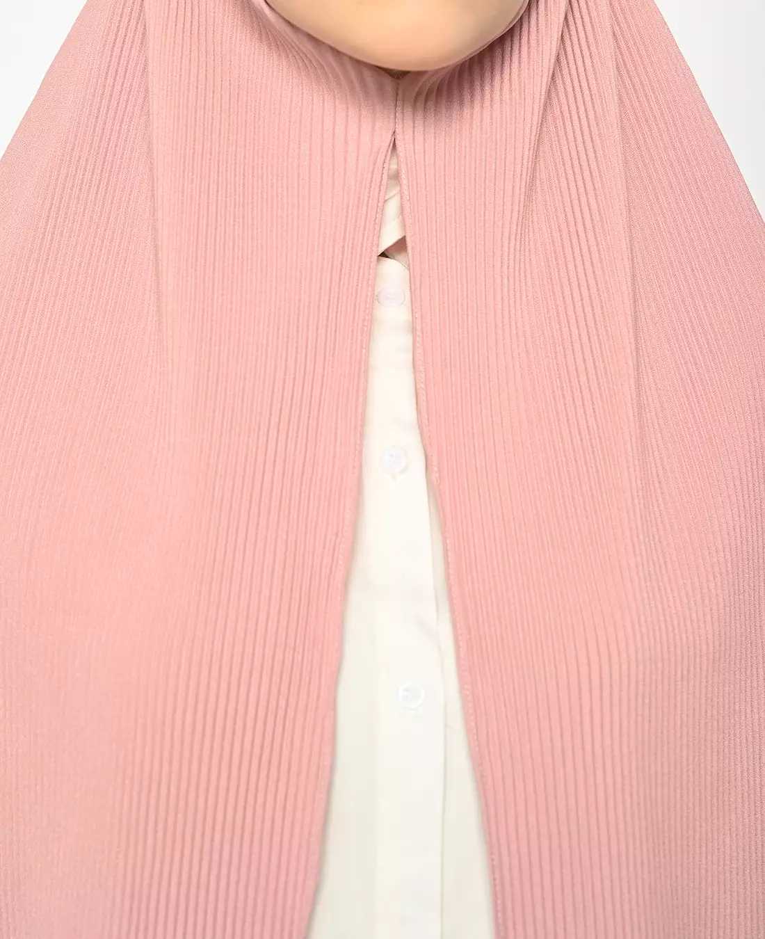 Suria Segitiga Instan Pleats Baby Pink