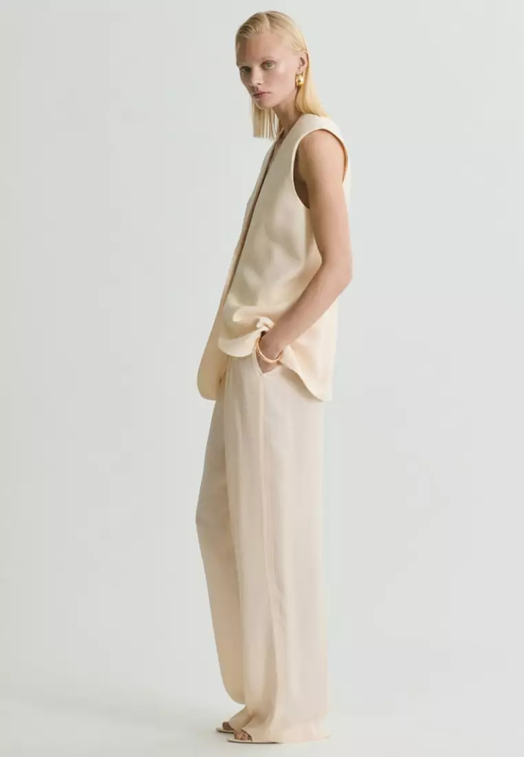 Straight-Fit Suit Trousers