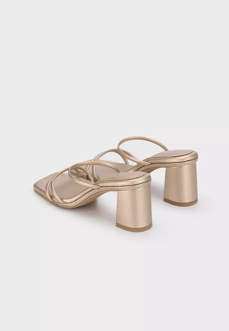 CLOUDFOAM STRAPPY BLOCK HEEL SLIDE