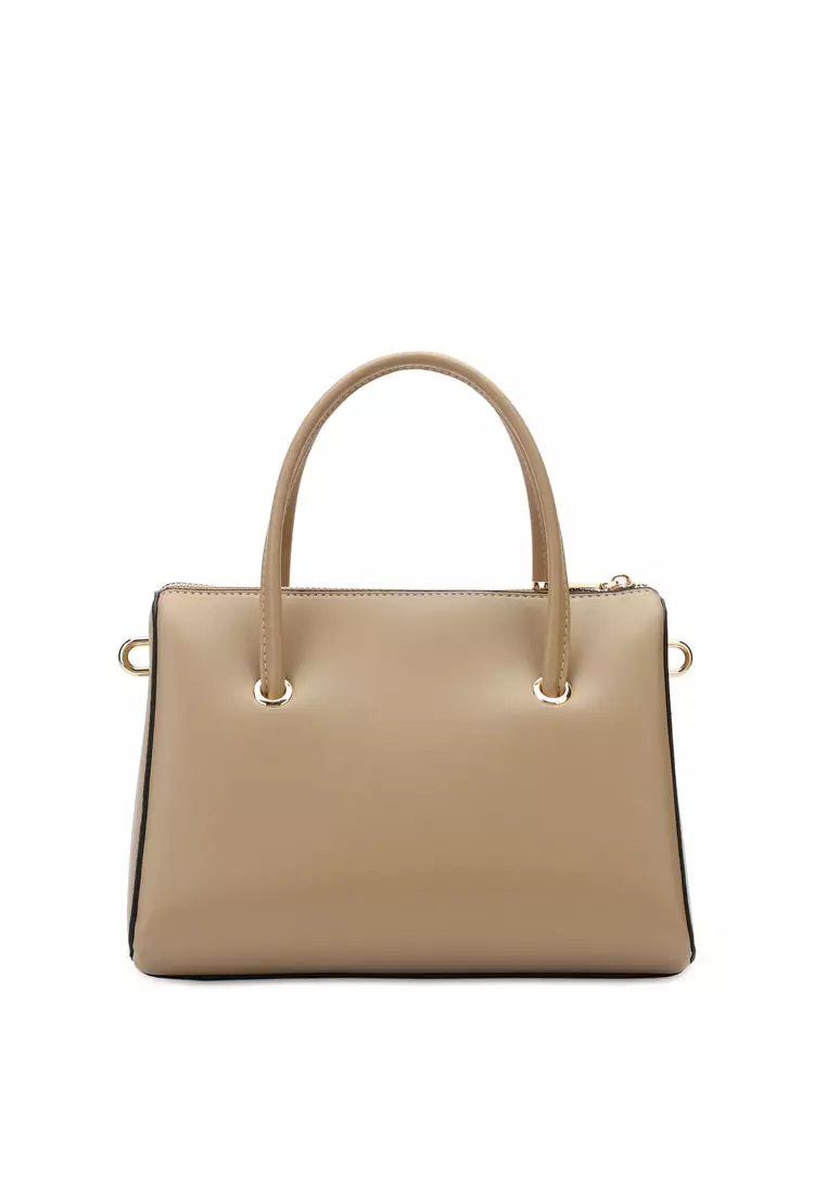 Women's Top Handle Bag / Sling Bag / Crossbody Bag - Beige