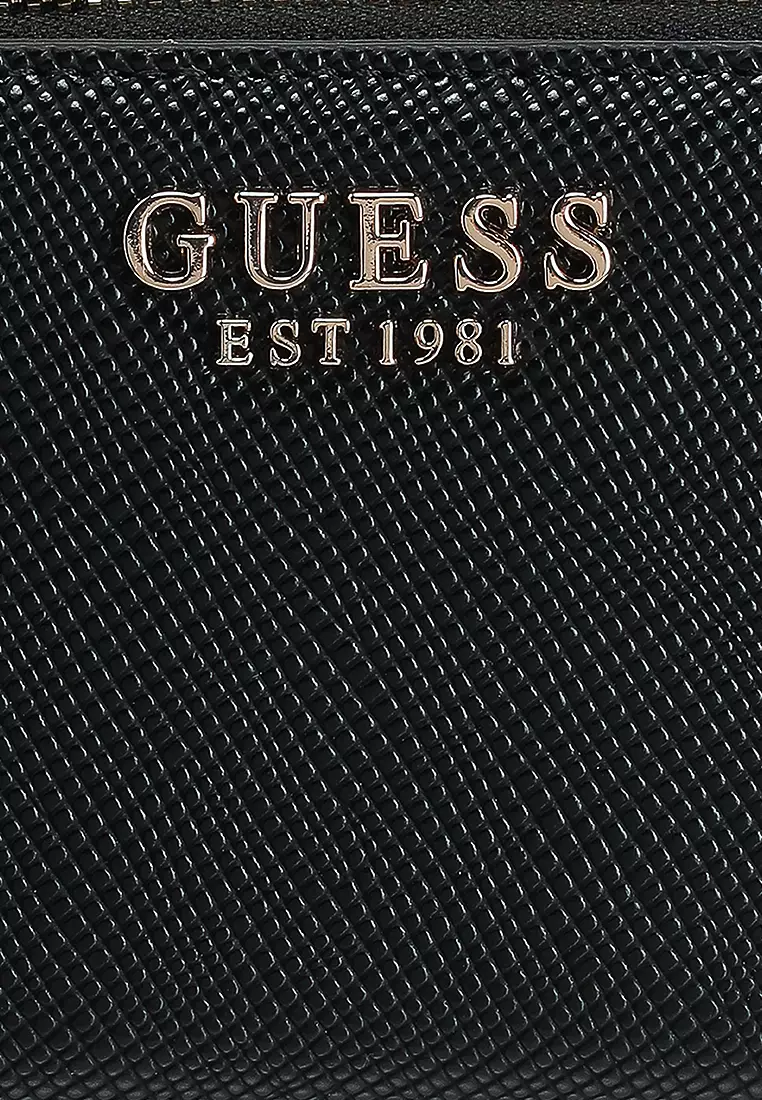 Ví Nữ Guess Laurel Large Zip-Around Wallet Rose ZG850046 Màu Hồng | Vua