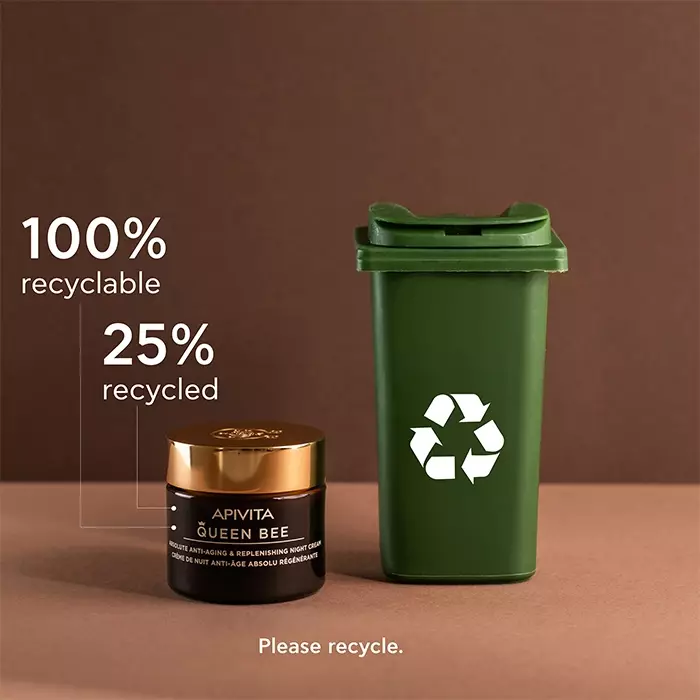 Apivita Queen Bee Absolute Anti-Aging & Replenishing Night Cream 50 ml | Krim Malam Anti Aging Mengencangkan Kulit Wajah Menghidrasi dan Meregenerasi