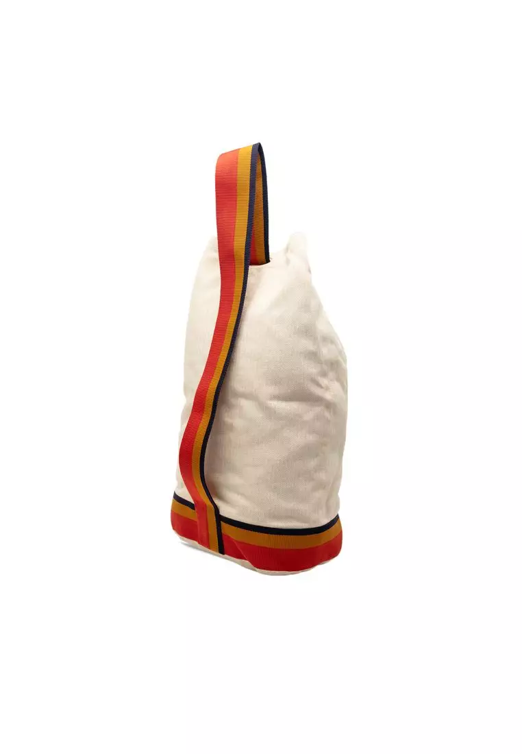 Hermes Pre-Loved Hermès Toile Chevron Cavalier Sling Bag 2026
