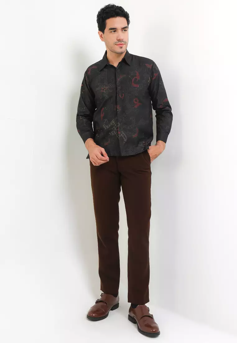 Danumaya Kemeja Batik Exclusive Premium Pria Casual Modern Lengan Panjang