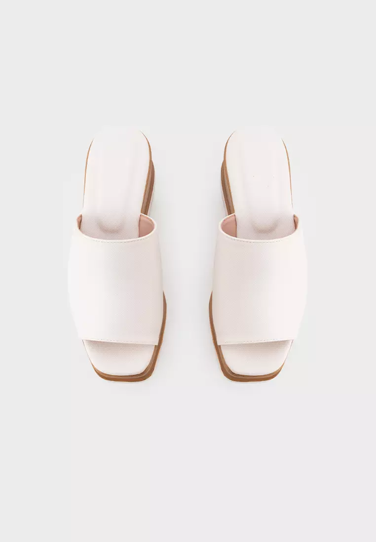 CASUAL PLATFORM WEDGE HEEL SLIDE