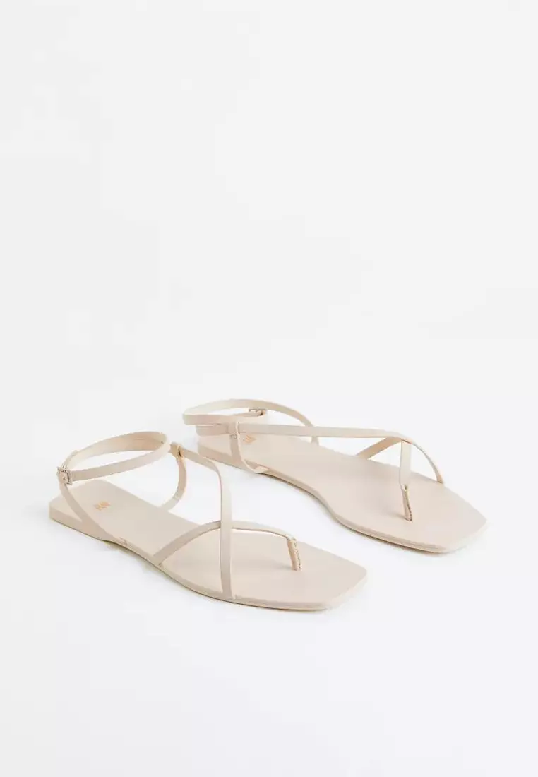 H&m white strappy sandals sales