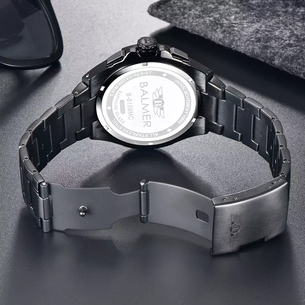 BALMER Jam Tangan Analog  Pria B-8159MC - STAINLESS STEEL - BK4