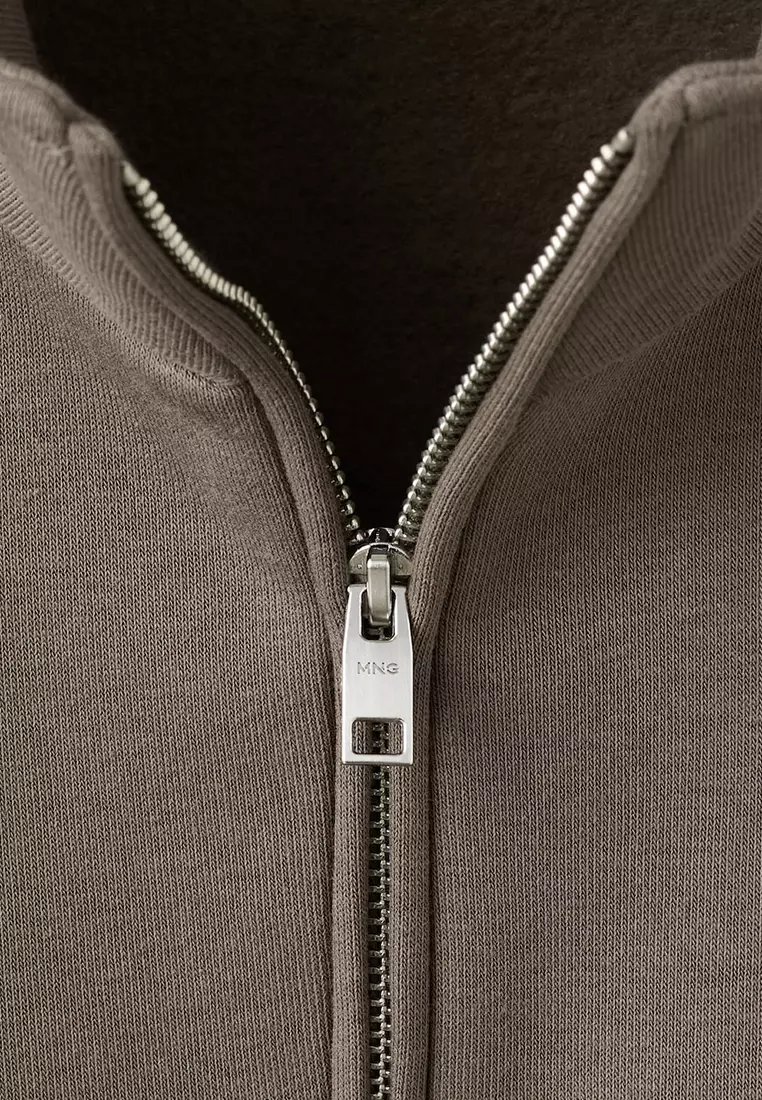 Regular-Fit Sweatshirt With Zip