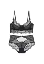 ZITIQUE Sexy Push Up Ultra-thin Transparent Lace Bra Sexy Lingerie Set (Bra  And Panty) - Grey 2024, Buy ZITIQUE Online