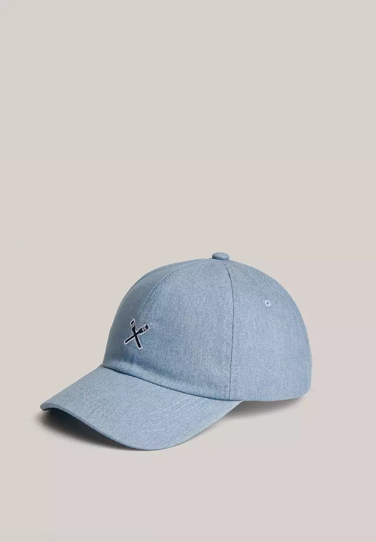 Chambray Biker Cap