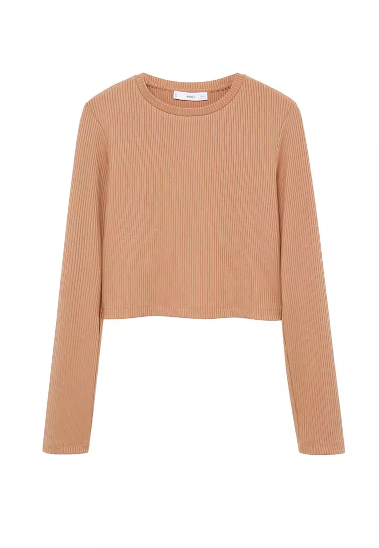 Ribbed Long Sleeve T-Shirt
