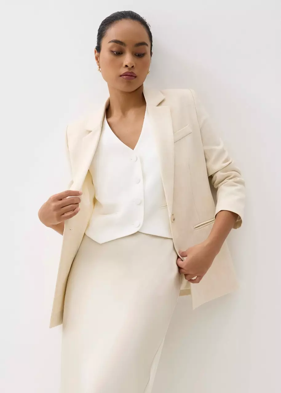 Blazer Wanita - RuchedReady™ Aera Slim Blazer