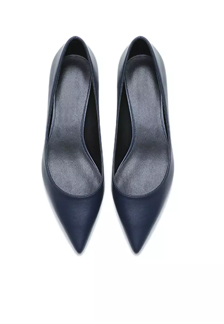 3CM Uniform Pointed Low Heel Shoes HZL231