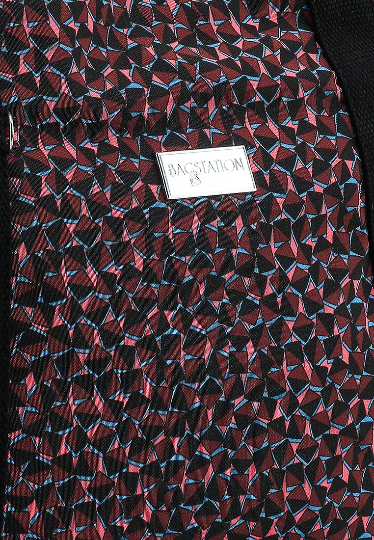 Printed Nylon Shoulder Bag