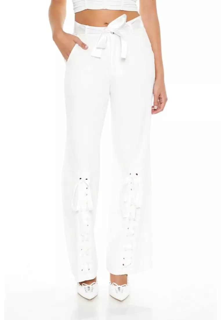 Lace up pants forever 21 shop