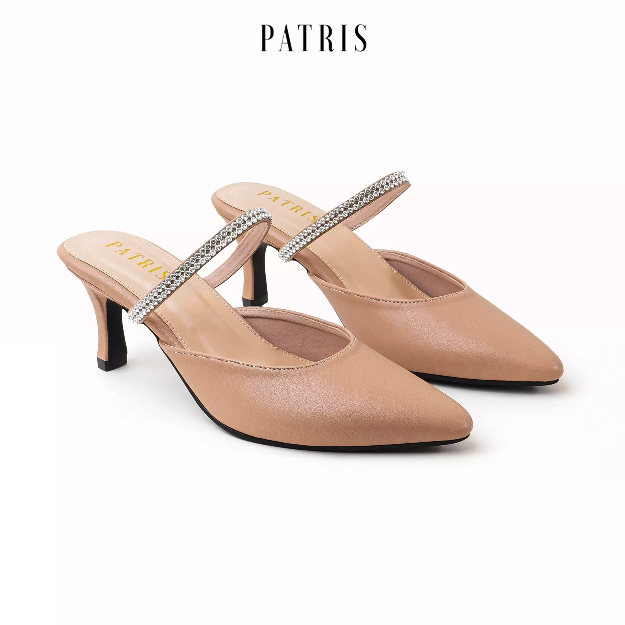 PATRIS Charlene Mules Wanita Heels / Hak 7 Cm