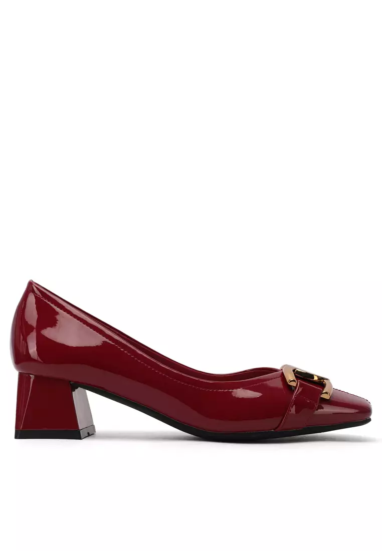 Discount on Twenty Eight Shoes  shoes - SKU: 4.5CM Square Toe Horsebit Buckle Pumps XJ332-8