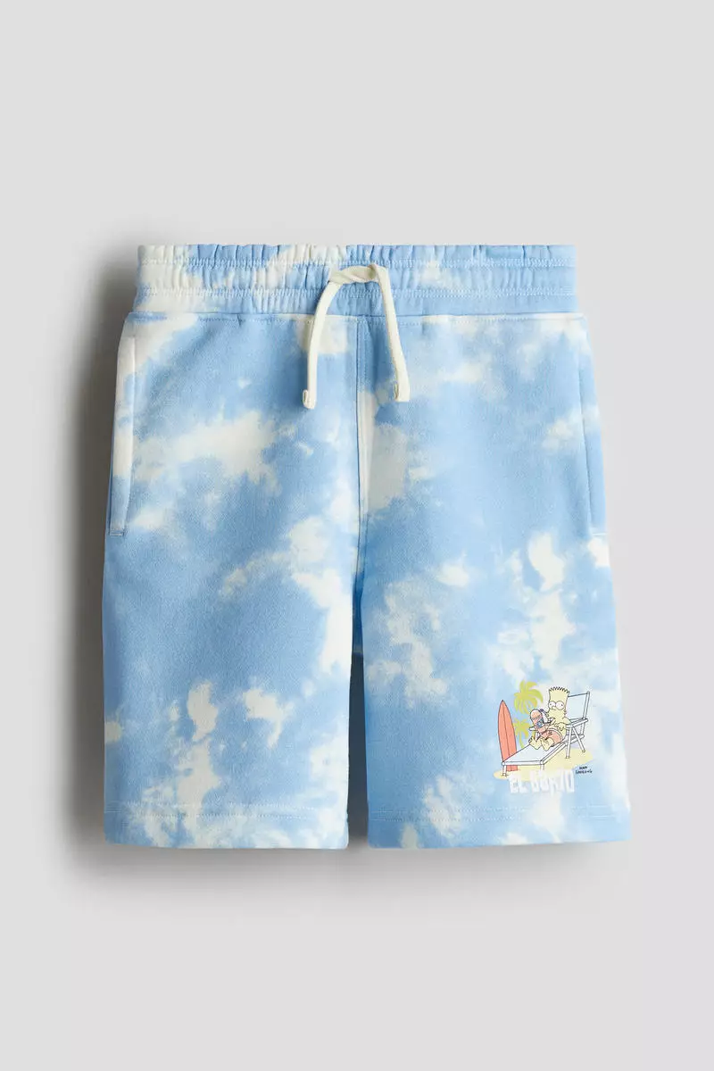 Printed sweatshorts