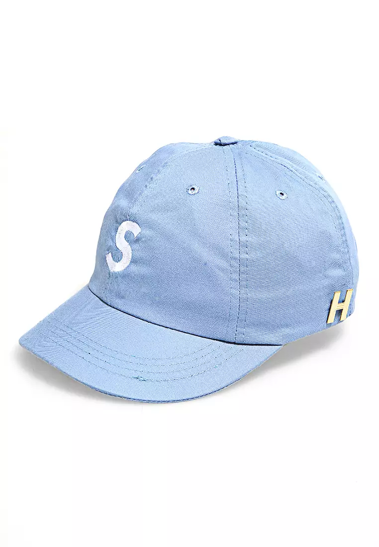 Gemp Topi Snapback Aksesoris Fashion Pria Wanita Bordir Huruf S Resizable Strap Material Drill ORIGINAL - Blue