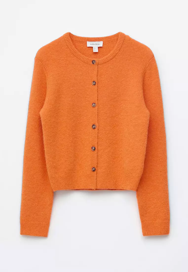 Alpaca-Blend Cardigan